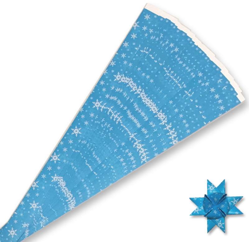 Paper Strips for Moravian, Froebel, Christmas, Advent, Danish, Pennsylvania Stars. Snowflake Pattern. 50 Strips per pack
